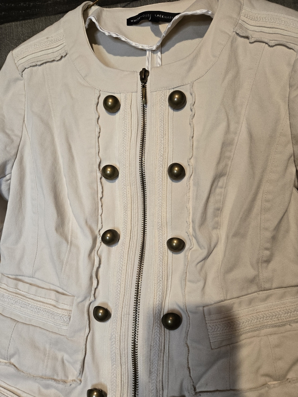 white house black market nautical bohemian style jacket - Picture 6 of 9
